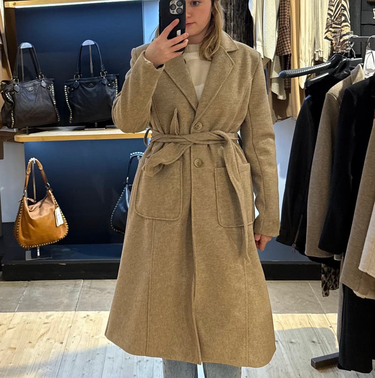 Beige Peacoat